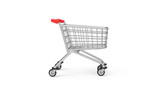 Fototapeta  - shopping cart isolated on white