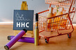 HHC distillate cartridge Vape Hexahydrocannabinol a psychoactive half synthetic cannabinoid and CBD oils