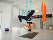 Aerial yoga indoor
