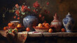 © kreefax - Still Life Oil Painting Generative AI