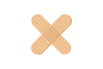 medical plaster strip bandage. vector medical patch relief strip.