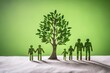 © Christos - Esg green people and tree , generative ai