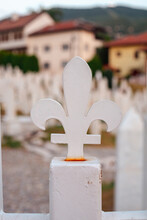 Alifakovac War Cemetery In Sarajevo With  Fleur-de-lis