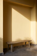 © ChaoShu Li/Stocksy - Closeup sunlit aisle seating area