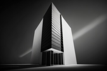 Poster - A Tall Building With A Lot Of Windows On Top Of It Office Building Architectural Photography Architectural Design