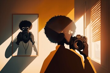 Poster - A Person Taking A Picture Of A Person With A Camera In A Room Zoo Time-lapse Photography Forensic Photography