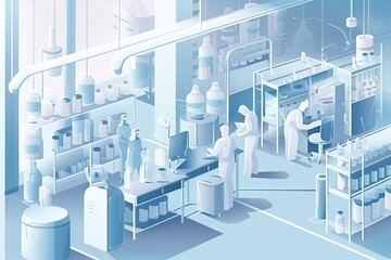 Poster - A Factory With Workers And Equipment In It's Factory Floor Factory Animation Manufacturing Planning And Control