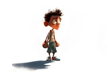 Poster - A Cartoon Character With A Backpack And A Backpack On His Back Junkyard Animation Animation Filmmaking