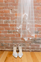 Wedding Shoes And Veil
