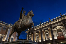 Marcus Aurelius Equestrian Statue At Campidoglio