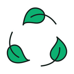 Poster - ecology leaf symbol