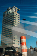 Double Exposure - High Rise Blend With Nyc Steam Pipe