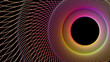 © Denis Kirichkov/Stocksy - A bright color circle of threads and a hole in the center.