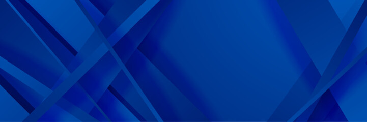 Wall Mural - Abstract banner design with blue geometric background. Blue banner background. Vector abstract graphic design banner pattern background template.