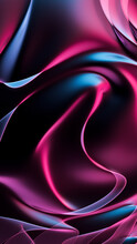 Dark Moody 3D Render Of Swirling Abstract Shapes