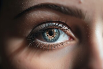 Wall Mural - A Close Up Of A Person's Eye With A Reflection Of A Clock Workshop Portrait Photography Vision