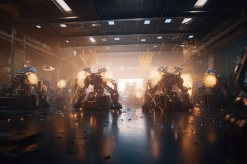 Poster - A Scene Of A Sci - Fi Fi Fi Fi Fi Fi Fi Fi Fi Fi Fi Fi Fi Fi Fi Fi Fi Fi Fi Fi Fi Fi Fi Fi Fi Fi Arcade Panoramic Photography Computer Graphics Generative AI 