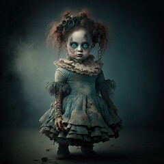 Illustration of A Creepy Doll