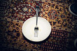 © Léa Jones/Stocksy - UGC Empty bowl with fork on rug