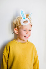 Boy In Bunny Mask
