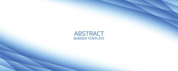 Abstract banner template with modern design