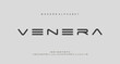 © ahmad - modern minimal alphabet fonts. Science fiction typography sport, technology, fashion, digital, future creative logo font, vector illustration.