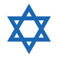 Star Of David - Jewish Star Shape Symbol, Vector Illustration Of Hexagram