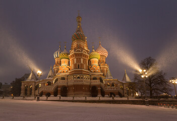 Saint Basil Cathedral on Red Square in Moscow