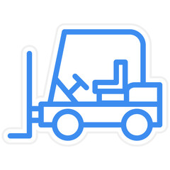 Wall Mural - Vector Design Forklift Icon Style