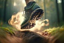 Running Shoes In The Forest, Generative AI