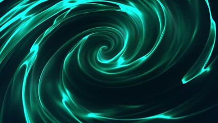 Poster - Metallic silk water spiral. Concentric optical Illusion. Abstract point digital wave of particles. The whirlpool. Liquid vortex. Seamless loop. Motion background animation. 4K