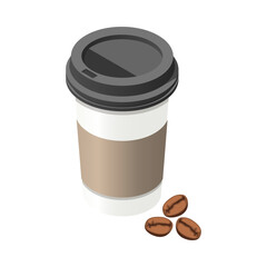 Sticker - Isometric Coffee Cup