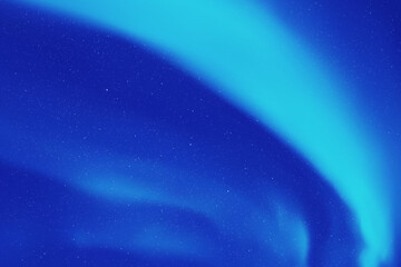 Sticker - blue aurora borealis. night starry sky and polar lights. indigo color
