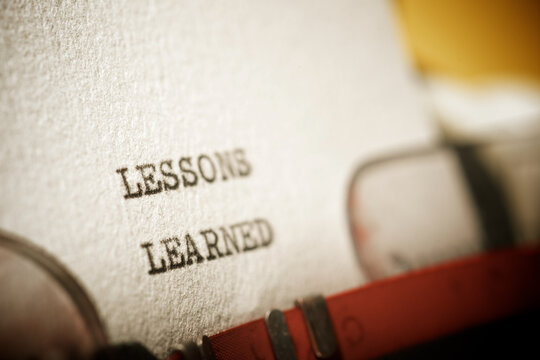 Lessons learned text
