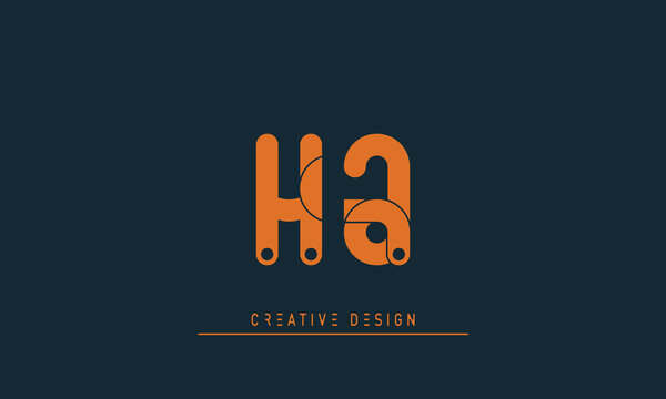 Alphabet letters Initials Monogram logo HJ , JH