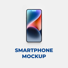 Fototapete - modern mock up smartphone for preview and presentation for ui, ux design, information graphics, app 