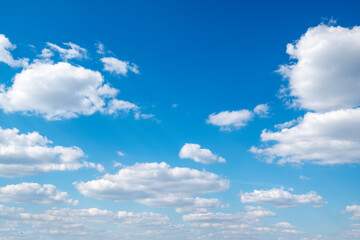 Wall Mural - blue sky background with white clouds
