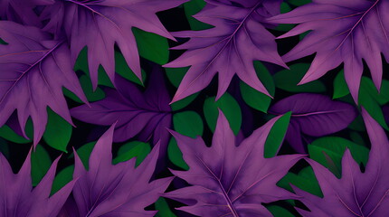 Leaves Foliage Background Botanical Flowers with copy space  A Dreamy and Mystic Tropic Leaves Imagery on a Lush Background Generated by AI