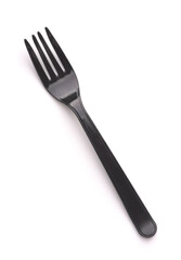 Wall Mural - Black disposable plastic fork