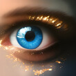 eye of the world golden detal Generative AI