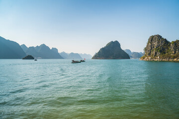 Wall Mural - Scenery of Quyang Lake.Jingxi, Baise, Guangxi, China