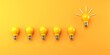 © Tierney - One out unique idea light bulb - 3D render