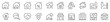 houses and real estate services thin line icon set 1 of 2. Symbol collection in transparent background. Editable vector stroke. 512x512 Pixel Perfect.