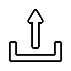 Fototapete - Upload sign vector icon collection. Upload button. vector illustration on white background
