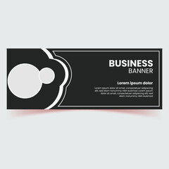 Wall Mural - business banner design for your business plan, webinar vector design, post vector design, social media post design.