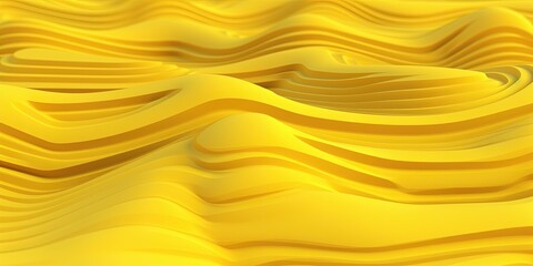 yellow abstract silky wavy background, generative ai