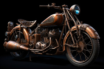 dieselpunk motorcycle bike