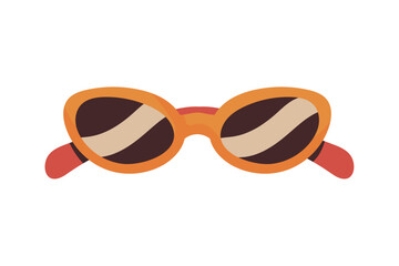 Sticker - sunglasses icon isolated