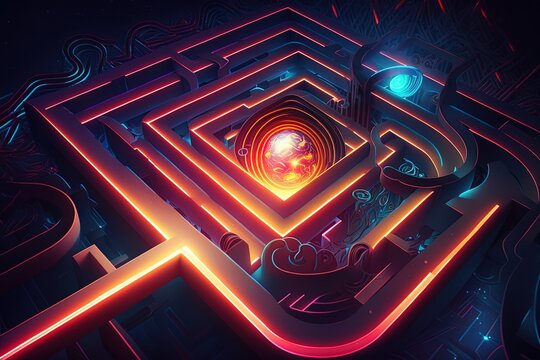 Safety in Stakes and Passions Fuelled by Colourful Lasers in a Cosmic Maze Generative AI