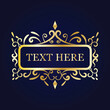 © wasif - Classic, Decorative, and Elegant Golden Ornament Vintage Design for Decorative and Festive Occasions ornament logo